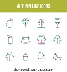 Einzigartiger Herbst-Vektorsymbol