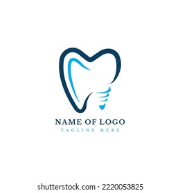 Unique and awesome beautiful ever green logo templet for Dental clinic, Dentist logo design, Dental doctor logo
