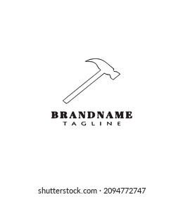 unique ax logo icon cartoon cute template modern black vector illustration