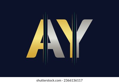 Unique AY letter logo Icon vector template.