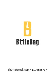 A unique b and bottle letter.