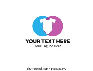 unique baby simple logo creative design in flat style with color . baby logo creative design for identity and shop