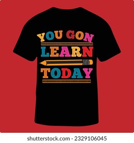 Unique back to school t shirt design