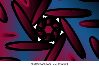 Unique background design with abstract patterns and attractive color gradient effects.