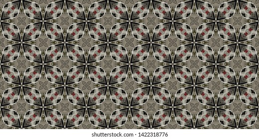 Unique background geometric swatch. Perfect for wrapping paper, wallpaper, textile and surface design. Creative Ethnic Style seamless pattern