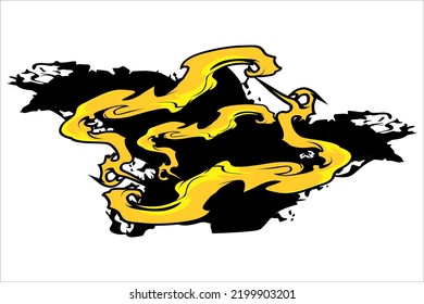 Unique background vector design with blotchy pattern and abstract pattern.