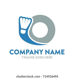 Unique Badminton Logo Template