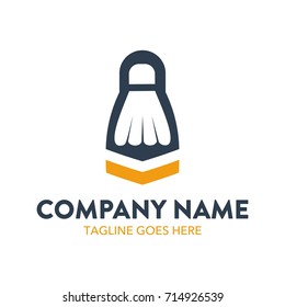 Unique Badminton Logo Template