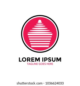 unique bakery logo. vector illustration. minimalist
