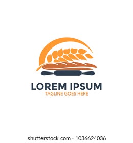 unique bakery logo. vector illustration. minimalist