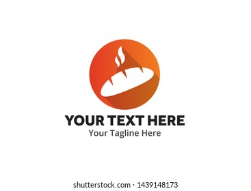 unique bakery simple logo creative design in flat style with color . bakery logo creative design for identity and business