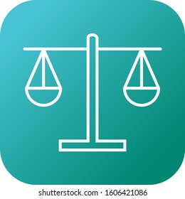Unique Balance Vector Line Icon