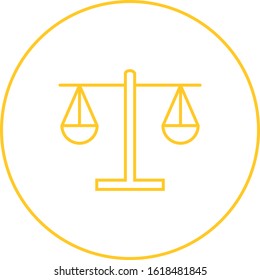 Unique Balance Vector Line Icon