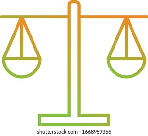 Unique Balance Vector Line Icon