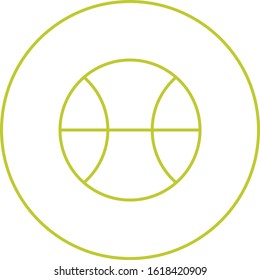 Unique Ball  Vector Line Icon