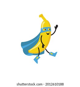 unique banana fruit illustration with ninja concept