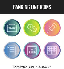 Unique Banking icons for personal and commercial use