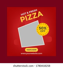 Unique banner design template for social post.