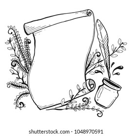 Unique banner sketch