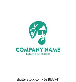 Unique Barber Shop Logo
