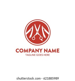 Unique Barber Shop Logo