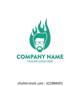 Unique Barber Shop Logo
