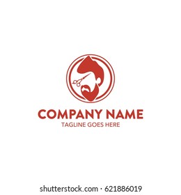 Unique Barber Shop Logo