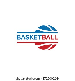 Unique basket ball logo design. Basketball club logo design template.