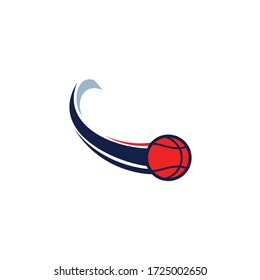 Unique basket ball logo design. Basketball club logo design template.