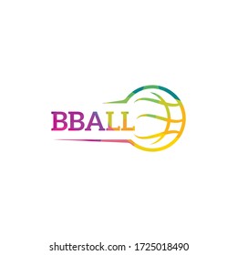 Unique basket ball logo design. Basketball club logo design template.