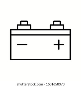 Unique Baterry Vector Line Icon