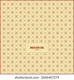 unique batik pattern with multiple thin red line