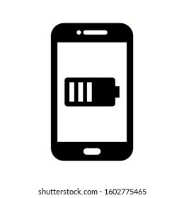 Unique Battery Indicator Vector Glyph Icon