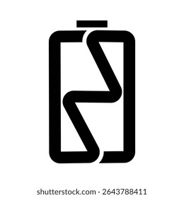 unique battery logo illustration design
