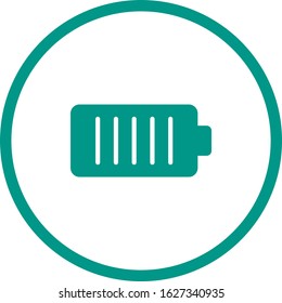 Unique Battery Vector Glyph Icon