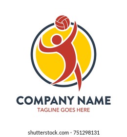 unique beach volleyball logo