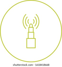 Unique I Beacon Vector Line Icon