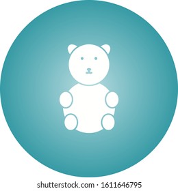Unique Bear Vector Glyph Icon