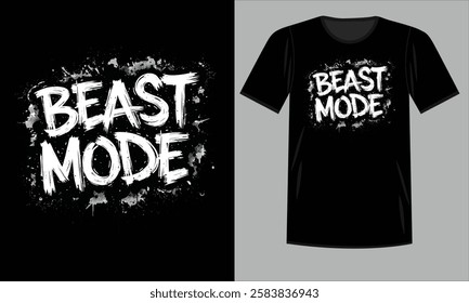 Unique Beast Mode Fitness Design for Custom T-Shirt Printing