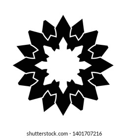 Unique and beautiful black vector logo design