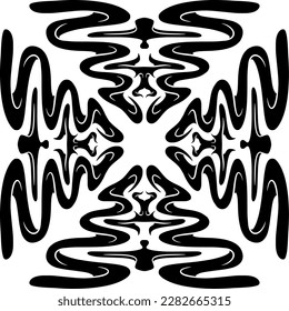 EINZIGARTIER UND SCHAUBIZISCHER MANDALA-ORNAMENTVEKTOR FÜR DESIGN-TEMPLATE