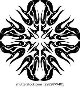EINZIGARTIER UND SCHAUBIZISCHER MANDALA-ORNAMENTVEKTOR FÜR DESIGN-TEMPLATE