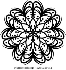 VECTOR MANDALA ÚNICO Y HERMOSO PARA PLANTILLA DE DISEÑO