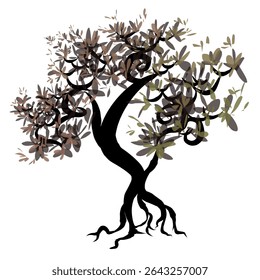 unique and beautiful tree illustration design