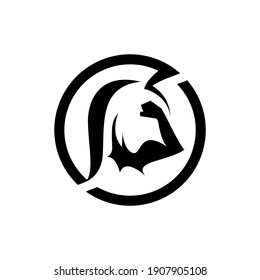 Unique bell and hand muscle logo inspiration