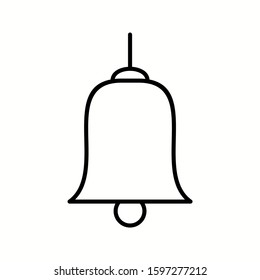 Unique Bells Vector Line Icon