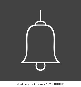 Unique Bells Vector Line Icon