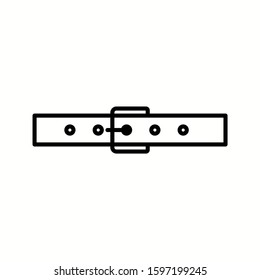 Unique Belt Vector Line Icon