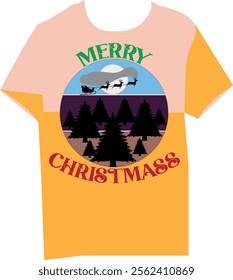 Unique and best Christmas whishes reindeers t-shirt design