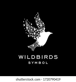 Unique bird concept illustration vector template